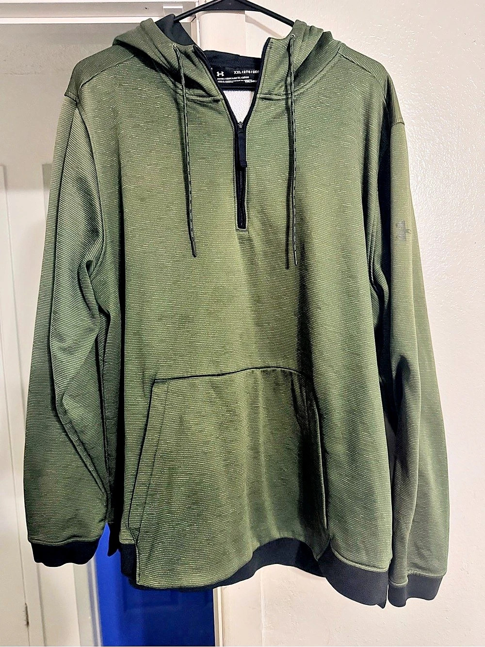 Under Armour ColdGear Infrared Grid Hoodie Men's Green & Black XL